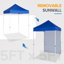 Auvents escamotables 5 pi x 5 pi avec un pare-soleil amovible-70925959
