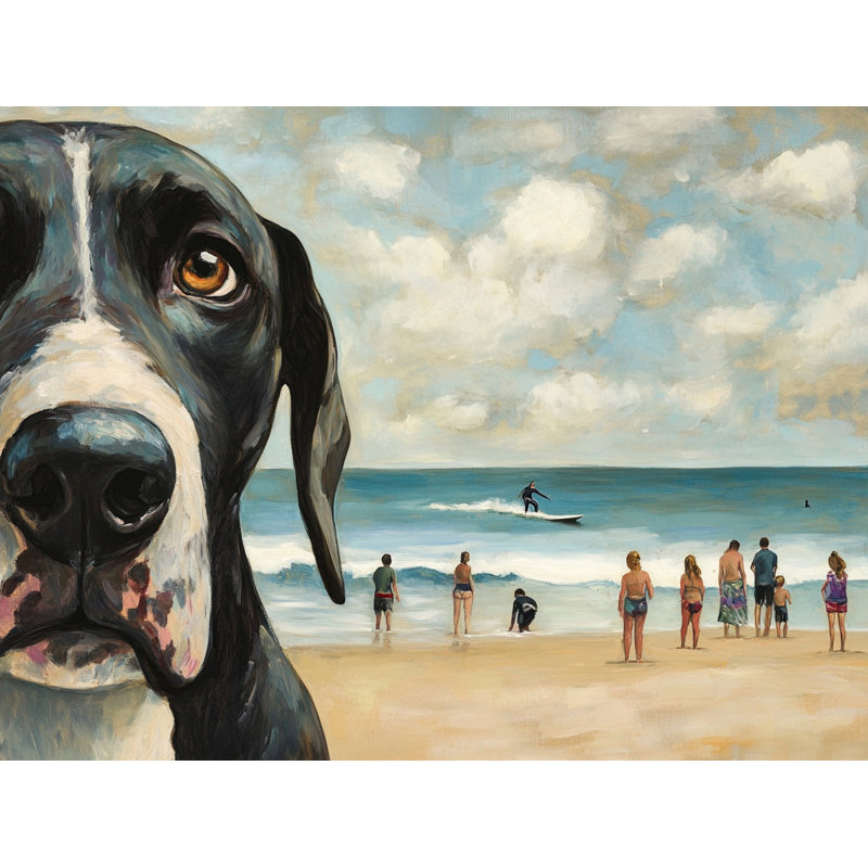 «Ocean Gaze», art mural sur toile tendue, H 16 po x l 24 po
