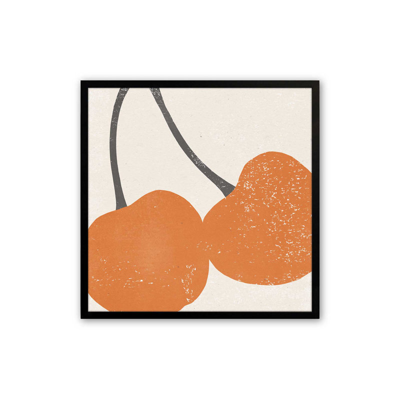 «Essence Of Cherry», H 13,5 po x l 13,5 po, Noir satiné