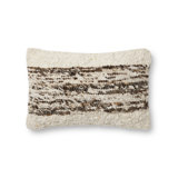 Amber Lewis x Loloi Joan Ivory / Tobacco Pillow
