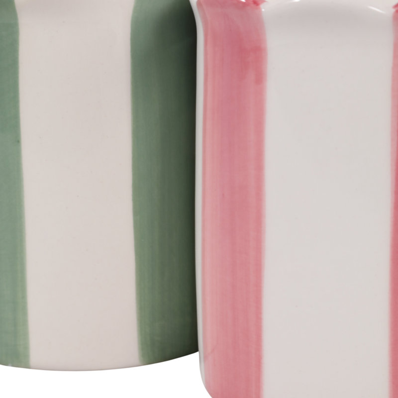 Bougies parfumées à la noix de coco, au goji et à l'orange pour la décoration du salon - Bougies modernes en céramique pour table basse, étagère, chambre - Lot de 2, 10 cm