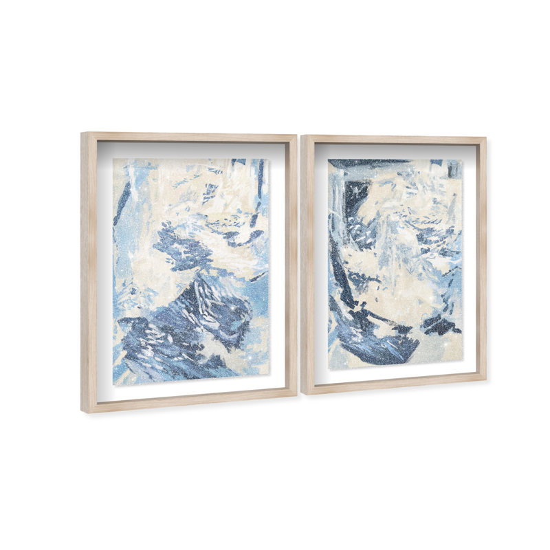 Coastal Feel Set Set by Oliver Gal, 17"H x 25"W, Natural Oak Shadowbox