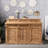 62.99" Brown Standard Solid Reception Desk