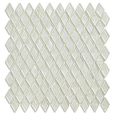 Solitario 7/8" x 1-5/8" Diamond Glass Mosaic