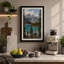 Alpine Lake Wilderness Scandinavian - Wrapped Canvas-1956398626-1956398648