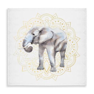 Elephant on Mandalas Pattern Tablecloth | Home Decor Indoor Outdoor