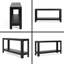 Console de style campagne moderne noir Mirod