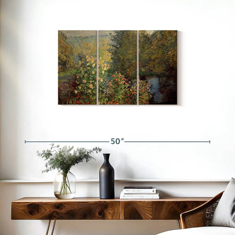 Senne Le jardin de la famille Hoschede, H 20 po x l 33 po