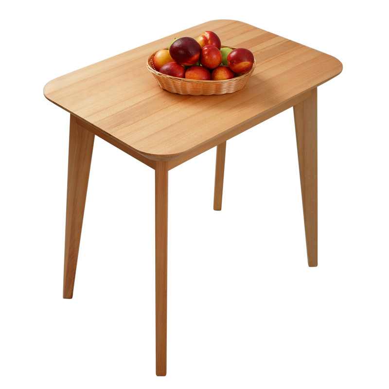 Dantzler solid wood dining table, H75 x L75 x W50cm, Beech Heartwood