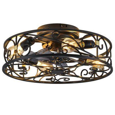 Ventilateur de plafond 19,60 po avec ensemble d'éclairage Tamarea