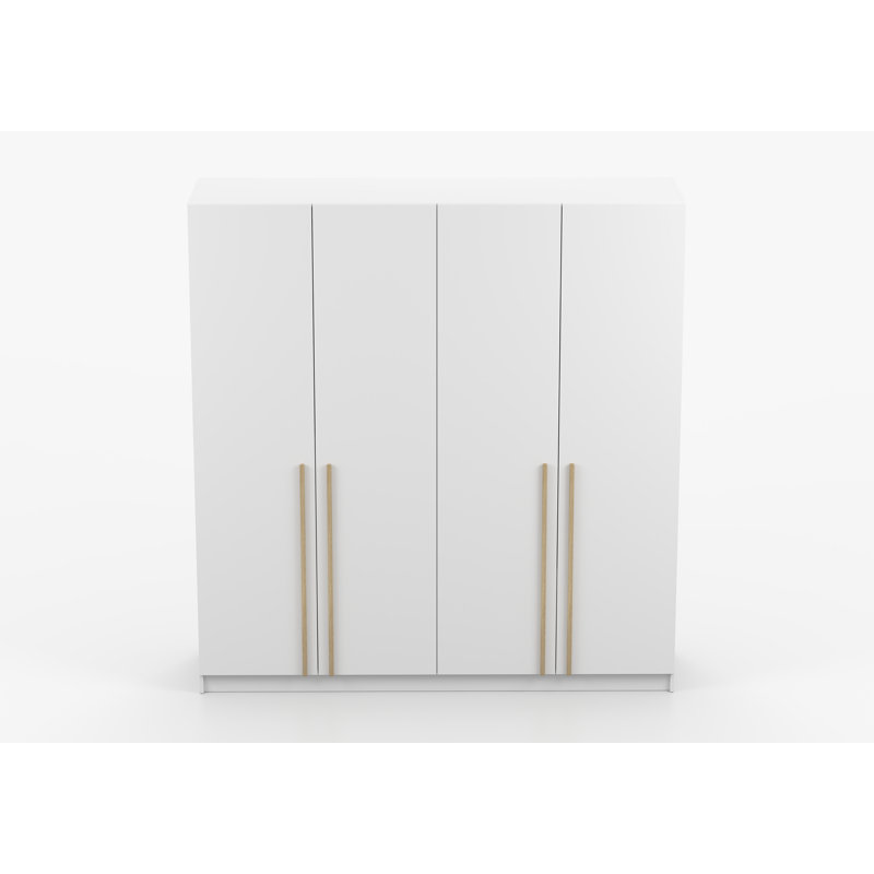 Chanthy 4 Door Laminate Wardrobe