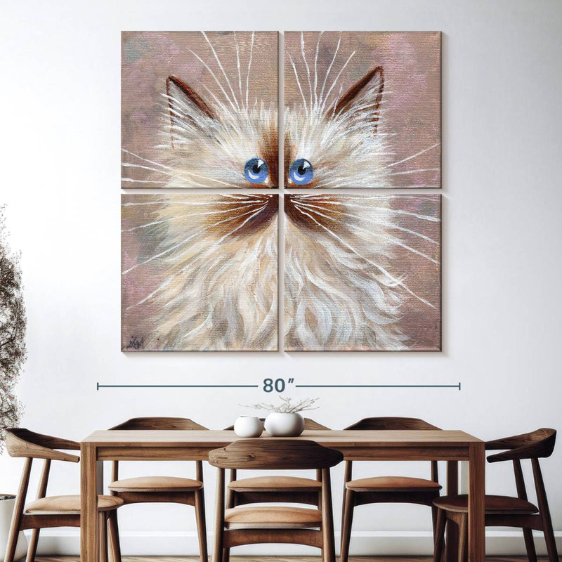 Brampt Seal Point Kitten, 74" H x 74" W