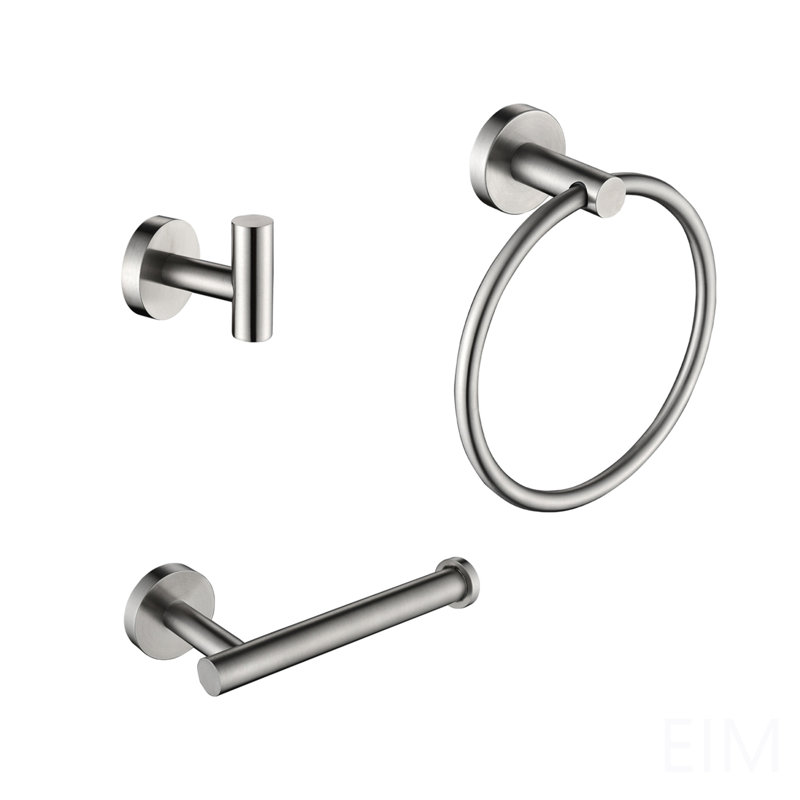 3 - Piece Bathroom Hardware Set, Brushed Nickel