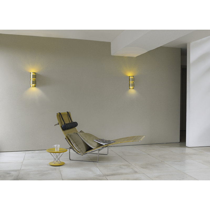 Ring 2 - Light Flush Mounted Sconce, Satin Brass
