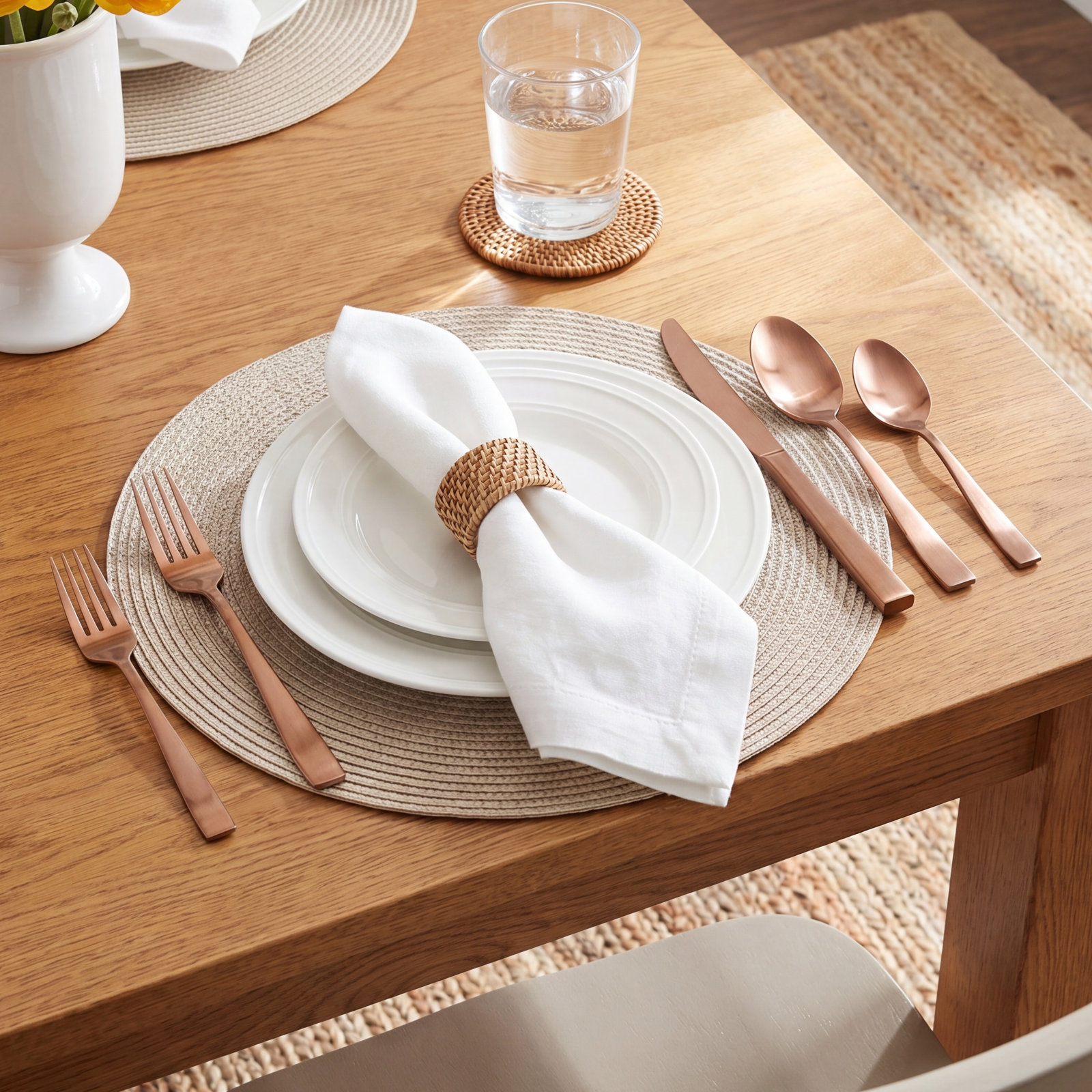 Flagstaff Flatware Set - Service for 4, Matte Copper