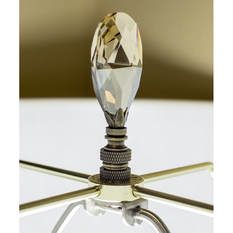 Faîteau de lampe stephanov grand cristal larmé
