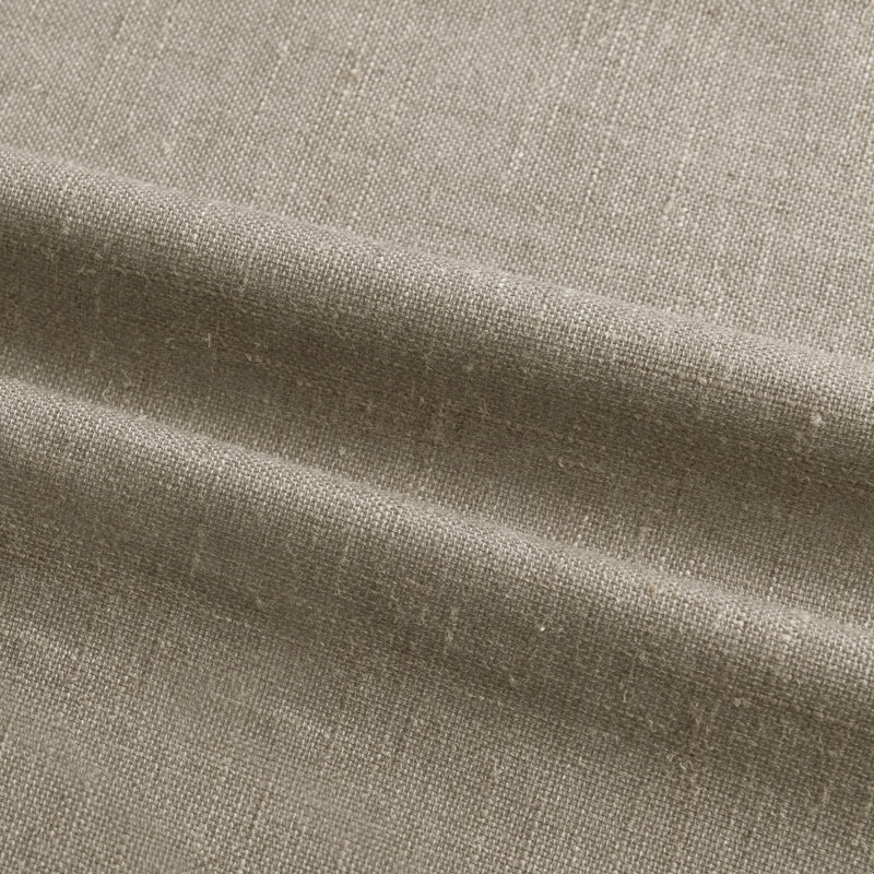 Linen Slub Blackout Grommet Curtain Pair(2 Panels), Taupe, 52" W x 96" L