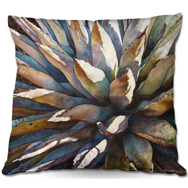 Housse et insert de coussin carré Sunstruck Yucca Plant, H 20 po x l 20 po x P 5 po