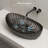 MonBlari 23" X 13" Ingot Resin Vessel Sink Matte Black-120971345