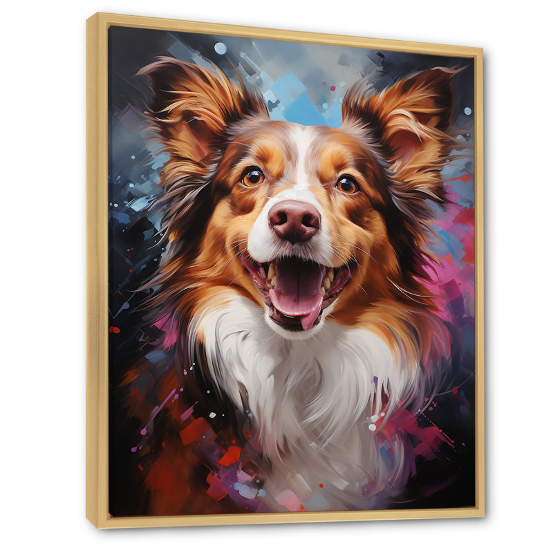 " Papillon Prance ", 32" H x 16" W x 1" D, Natural Floater Framed