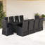 Rafid 10 - Person Wicker Patio Dining Set with Rectangular Table , Cushions Included
