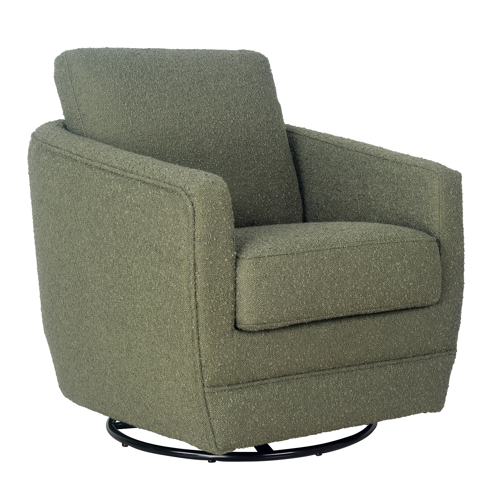 Gogh Swivel Glider, Sage Boucle