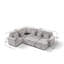 Canapé modulaire en U en velours côtelé ultra doux avec rangement et lit escamotable, table basse d'angle avec porte-gobelet et port USB; Convient au salon, canapé modulaire en velours côtelé confortable