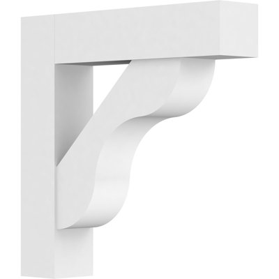 5"W x 24"D x 24"H Standard Carmel Architectural Grade PVC Bracket With Block Ends
