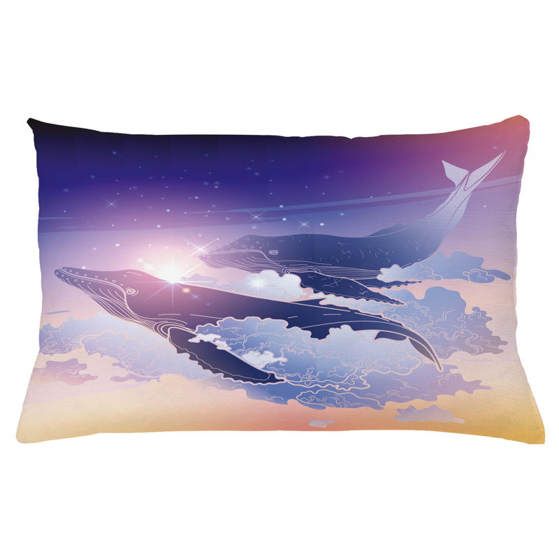 Housse de coussin lombaire intérieur/extérieur baleine, 16 po x 26 po