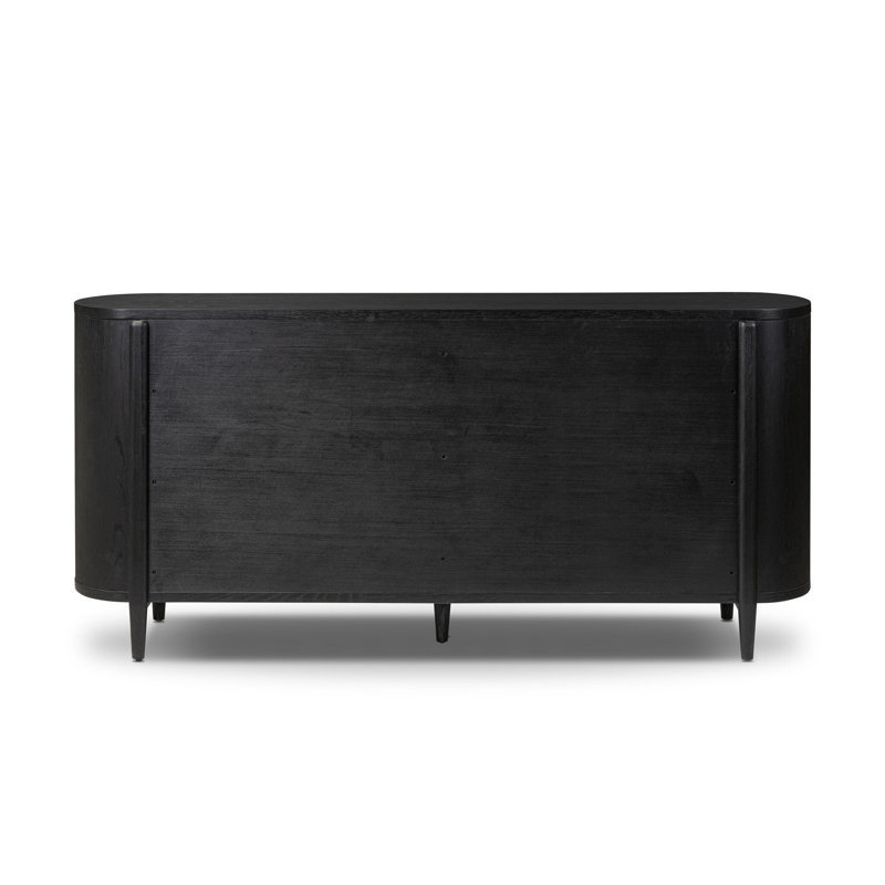 Tolle 6 Drawer Dresser-Drifted Matte Black Veneer