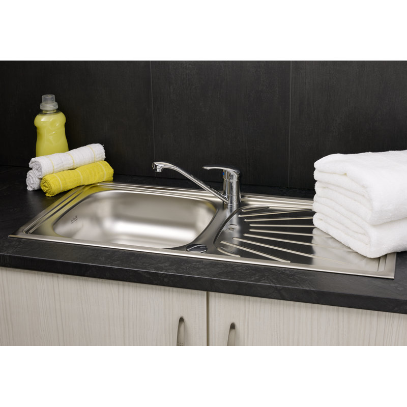 86cm x 43.5cm Single Bowl Kitchen Sink