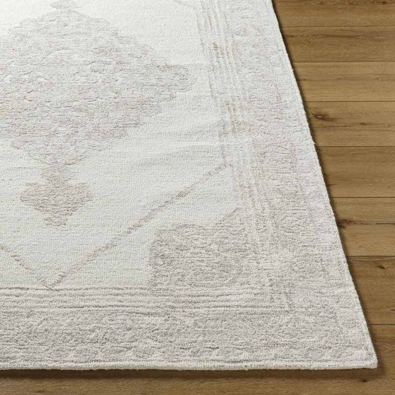 Buckholts Traditional Hand Tufted Area Rug, Rectangle 8' x 10'