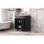 Meuble-lavabo 24 po avec lavabo supérieur, armoire de rangement moderne avec 2 portes à fermeture douce et tablette réglable, structure en bois massif-1841520789