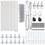 Chain Link Fence With 13 Posts Galvanised Steel-480062088-480062093