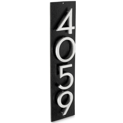 Floating 1-Line Wall Address Plaque
