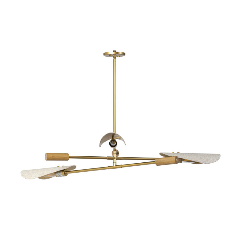 Astrid 3 - Light Chandelier, Flax Linen