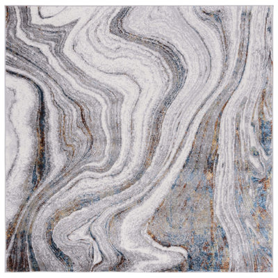 Alohi 211 Area Rug In Gray / Blue Gold