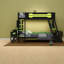 Lits de jeu multifonctionnels, structure en bois, style moderne, configuration peu encombrante