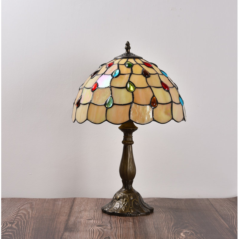 Steen 18'' Antique Bronze Table Lamp Bedroom Nightstand Home Decor Comes With 1 LED Bulb