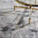 TOWN & COUNTRY LUXE Opaline Bold Marble Area Rug with Glam Metallic Ribbed Texture Pile, Black