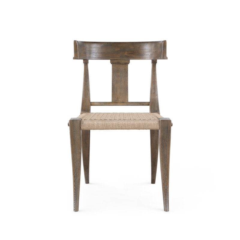Milos Solid Wood Dining Chair, Driftwood