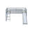 Twin Low Loft Bed With Slide & Safety Guardrails For Kids-1761036975