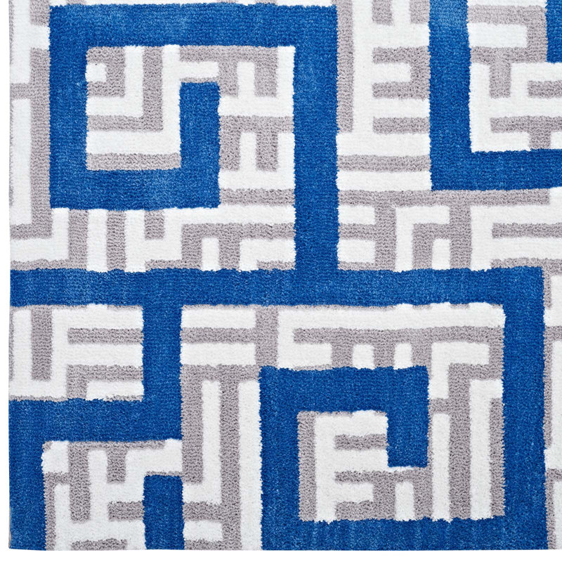 Modway Nahia Geometric Maze Area Rug, Rectangle 5' x 8'