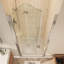 Portes de douche pliantes sans cadre en chrome avec verre transparent-121700023