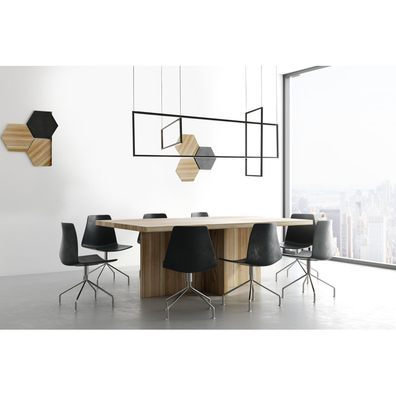 3 - Light LED Kitchen Island Pendant, Black