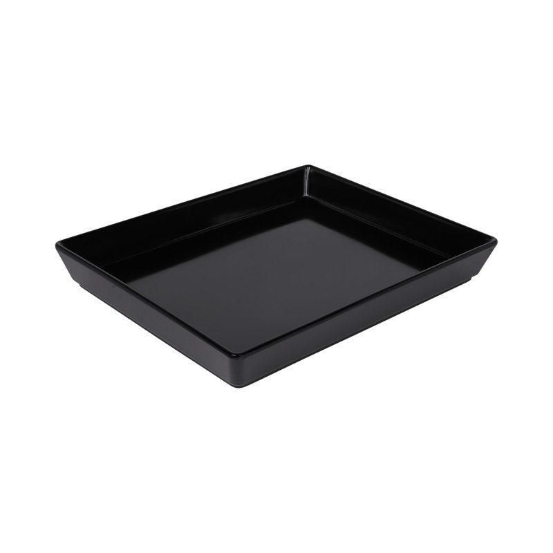 Solutions de 112 fl à l’échelle mondiale elite. baker rectangulaire en mélamine, Noir