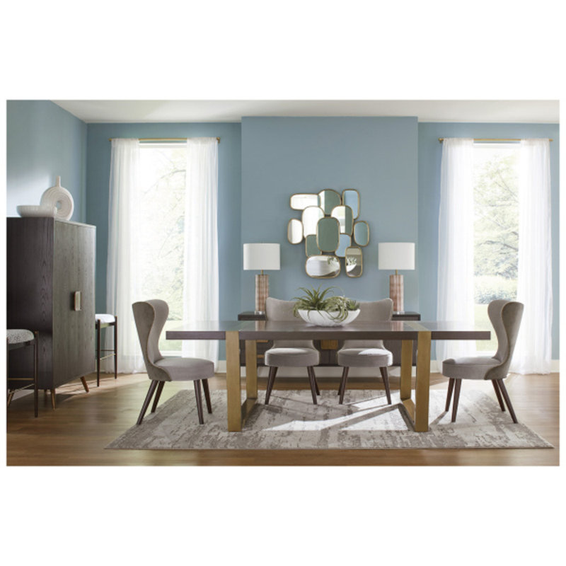 Mercer Dining Table, Warm Dark Oak