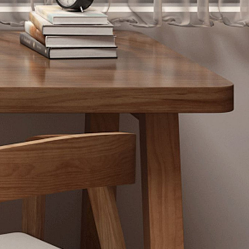 Salon maison Bureau en bois massif Bureau d'étude Bureau en bois massif, H 29,53 po x l 70,87 po x P 27,56 po
