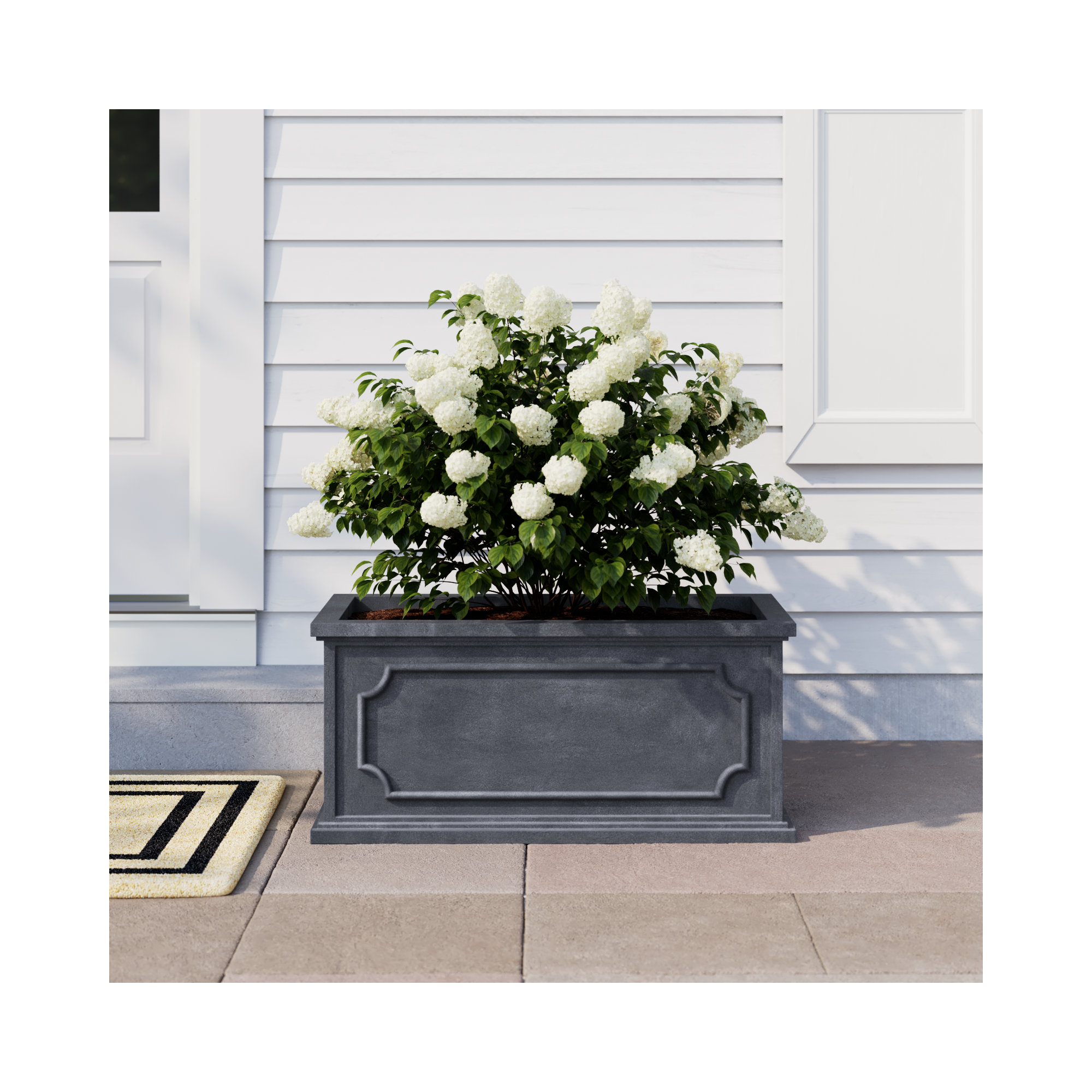 Ericson Handmade Terracotta Planter Box, Lead Lite, 14.25" H x 31.5" W x 15" D