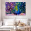 Paon éblouissant sur toile-741558384